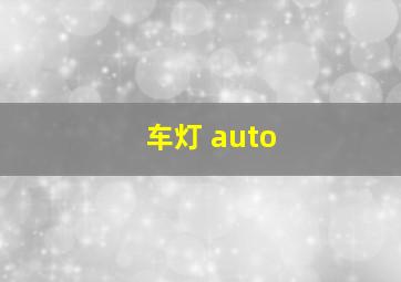 车灯 auto